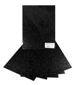 Karton brokatowy 250g/m2,25x35cm ,5 ark czarny Karton brokatowy 250g/m2,25x35cm ,5 ark czarny